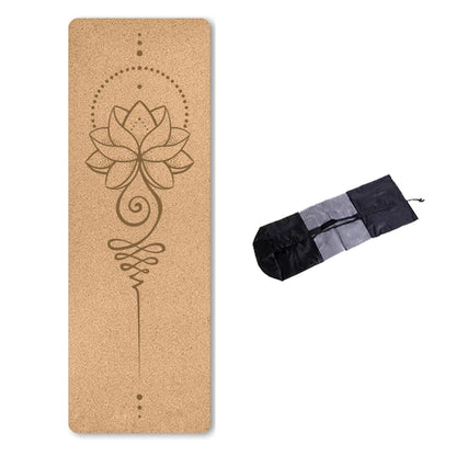 Natural Cork TPE Non-Slip Yoga Mat