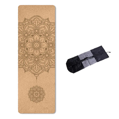 Natural Cork TPE Non-Slip Yoga Mat